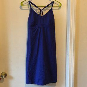 Athleta Size Small Built in Bra Blue Dress